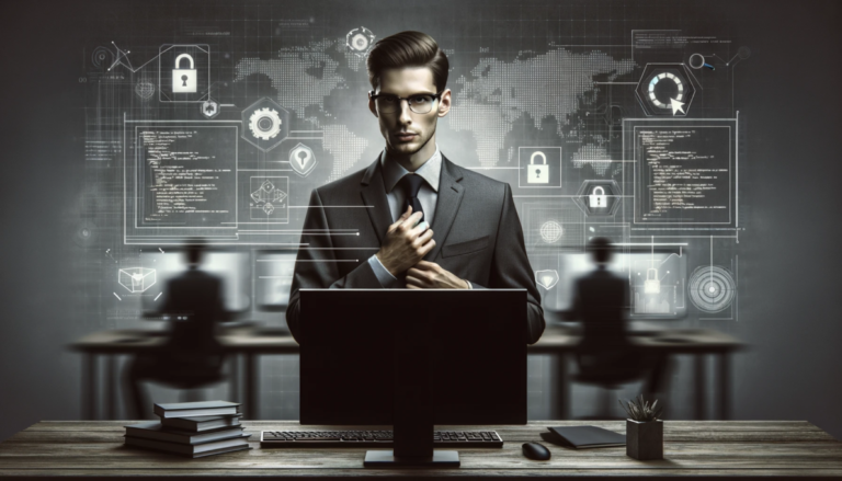 an it engineer working on a clients system