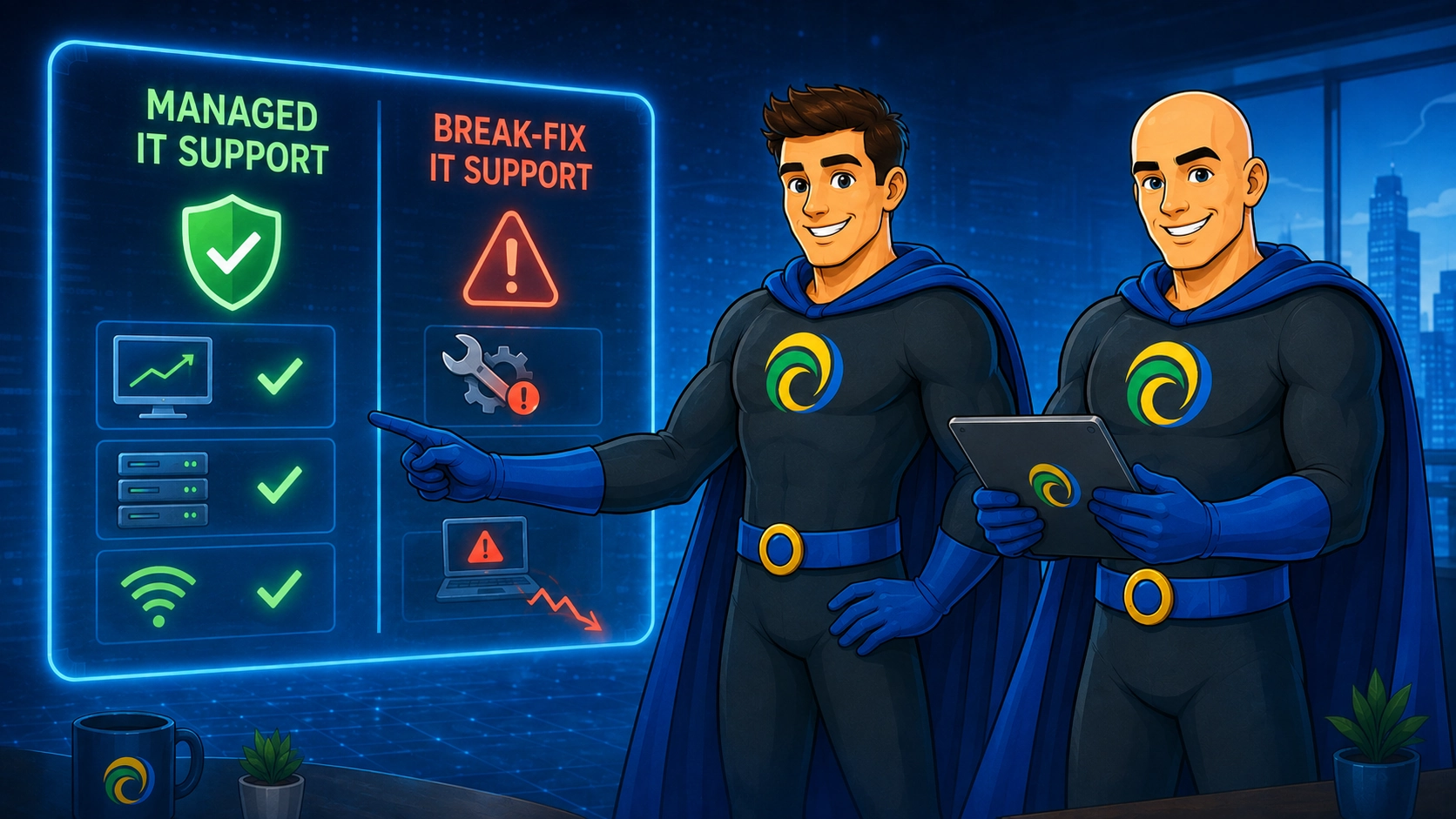 Managed vs Break Fix IT Support