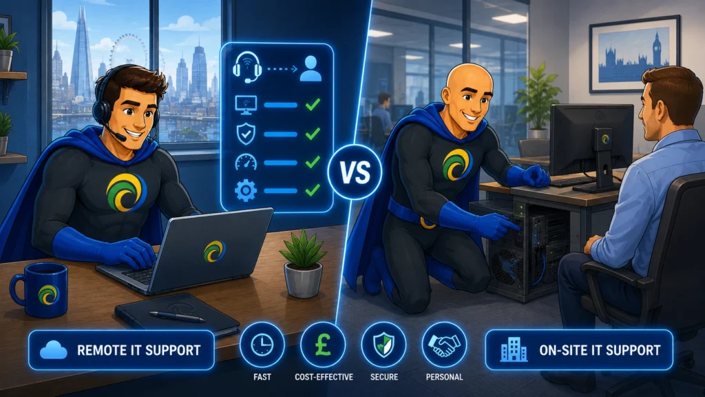 Remote vs on-site IT support